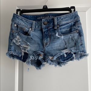 Ripped Jean Shorts